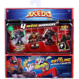Akedo Ultimate Arcade Warriors Pack 4 Mini Figuras - Lanús