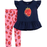 Conjunto Legging Bebê Com Blusinha Moranguinho Carters