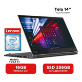 Notebook Lenovo Thikpad X1 I7 6ª 16gb 256gb Ssd 14  Touch