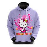 Blusa De Moletom Sublimado Infantil Desenho Hello Kitty Fofa