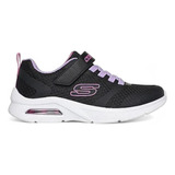 Zapatillas Urbanas Niña Skechers Microspec Max Negro/violeta