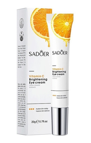 Crema De Ojos Con Vitamina C Quita Ojeras Iluminadora 20g