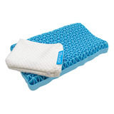 Travesseiro Infantil Magiccomfort Com Capa Branco E Azul Claro Clingo 3377