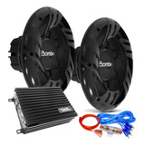 Combo Bomber Doble Subwoofer 12 250 + Potencia 600w Rms