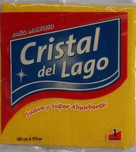 Paño Amarillo Cristal Lago X1    10 Paquetes