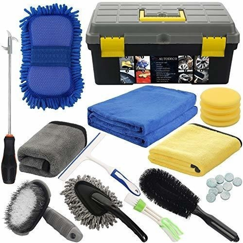 Kit De Lavado De Automovil 25 Piezas Profesional Aplicadores