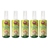 Kit 5 Catnip Liquido Spray - Atrativo P/ Gato Cat Nip 100ml