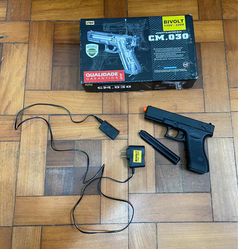 Pistola Airsoft Aep Eletrica Glock 18c Cm030s Cyma Lipo+mosf