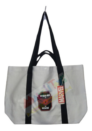 Bolsa Bandolera Miniso Spiderman Blanco Original