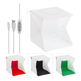 Tenda Fotográfica Softbox 22* 23* 24cm Dobrável Vermelha Bra