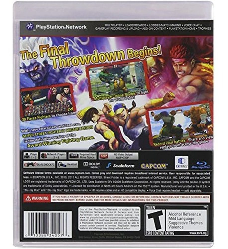 Super Street Fighter Iv: Edicion Arcade - Playstation 3