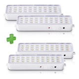 Pack X 4 Luces Luz De Emergencia 30 Leds Bateria Recargable