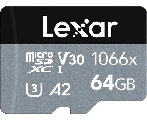 Cartão De Memória Micro Sd Lexar 1066x 64gb 4k A2 160mb/s