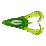 Señuelos Goma Caster Antienganche Big Frog Verde Claro 2u Color Lgr