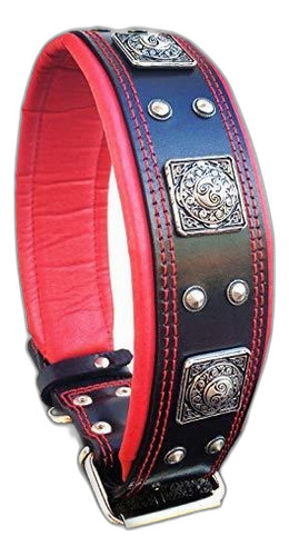 Bestia  Eros Real Collar De Cuero Para Perros Grandes De Cue