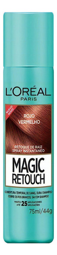 Tinte L'oréal Paris  Magic Retouch Tono Rojo Para Cabello