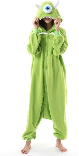 Disfraz Pijama Mike Wazowski Monsters Inc University Adultos | Meses sin interés