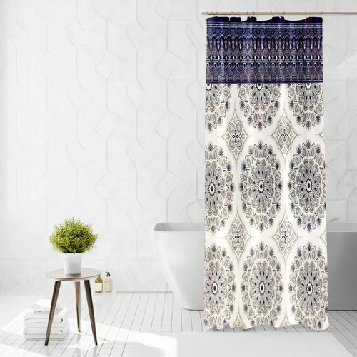 Cortina De Baño Luxury Línea Vintage 1.80 X 1.80 M + Envio