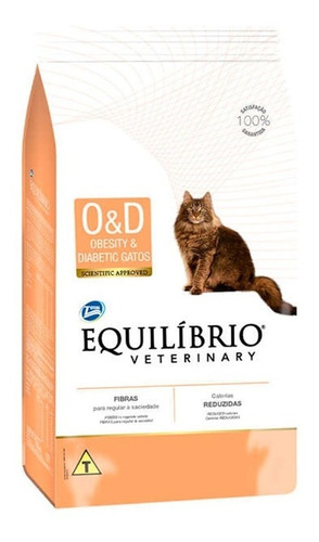 Ração Equilíbrio Veterinary Obesity Diabetic Gato Adulto 2kg