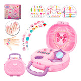 Maleta Kit Para Decorar Unhas Infantil Manicure Divertido