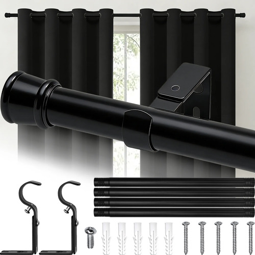 Cortinero Metal Barras Tubos Para Cortina Ajustable 83-160cm | MercadoLibre