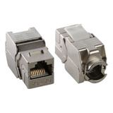 Conector Cat6a Blindado Fêmea Jack Keystone Rj45 Original