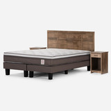 Cama New Style 6 King 180 X 200 Cm Con Muebles Robin Tostado