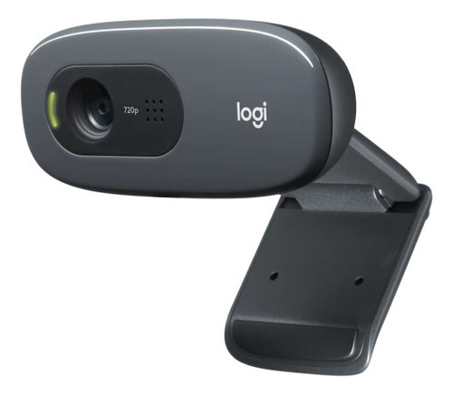 Webcam Logitech C270 Hd Com Microfone Para Chamadas Preto