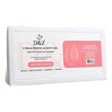 Unha Postiça Soft Gel Medium Almond Transparente - D&z