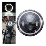 Foco Led Xenon De 40 Watt Con Aro Blanco Para Moto