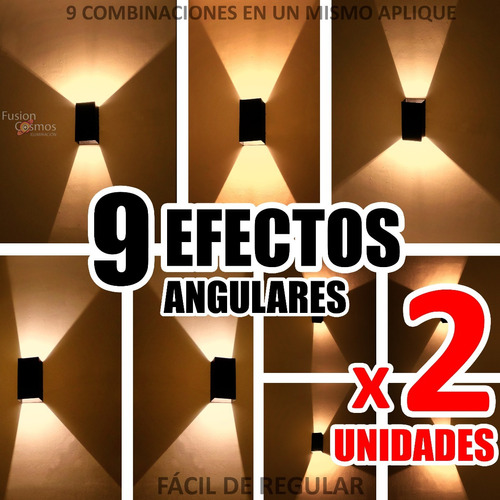 Luces Dj Iluminación Luz Fiesta 9 Efectos Resto Bar Pack X2