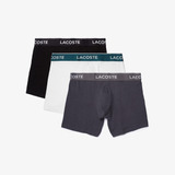 Pack Lacoste De Três Boxers Masculinas Em Algodão