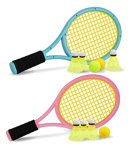 Crefotu Juego De Raquetas De Tenis Para Niños Pequeños, Mang