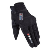 Jm Guantes Moto Verano Ls2 Ray Lady Mujer Negro Protección 