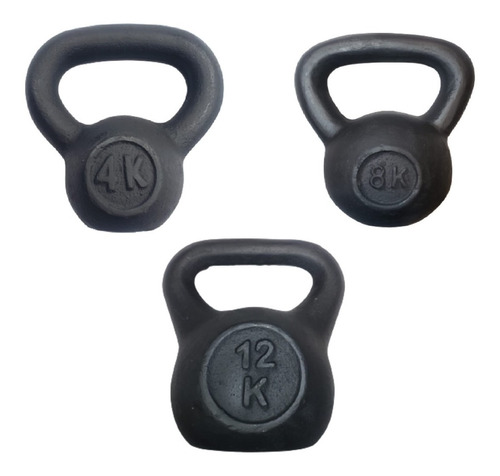 Kit  Gym Pesas  Rusas De 4 , 8 , 12  Kilos , Kg , Fitness 