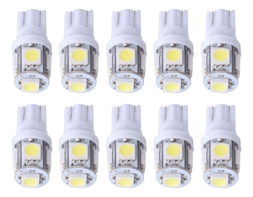 10 Bombillas Led T10 Para Coche, Superbrillantes, Sin Errore