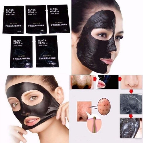 5x Máscara Mascarilla  Puntos Negros Limpieza Rostro Facial