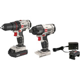 Porter-cable 20v Cordless Drill Combo Kit Impact Driver