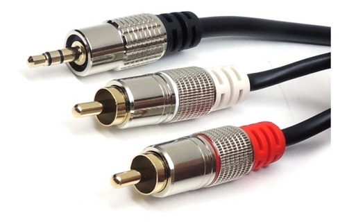 Cabo P2 Stereo Para 2 Rca Metal Cbrc0029 Storm 5 Metros