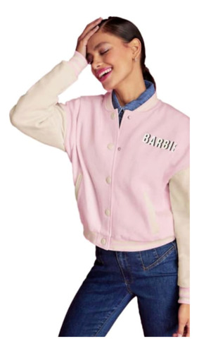 Barbie Chaqueta Bomber Jacket Ligera Print Girl