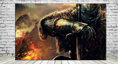 Cuadros Dark Souls Gamers 30x57 Cm En Lienzo A3