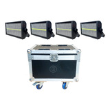  Estrobo Rgb 1000w - Leds Blancos - Dmx / 4pzs Con Case