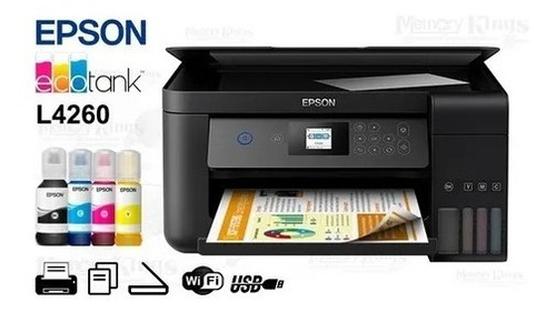 Impressora  L4260 Epson Com Wifi Bivolt Preta