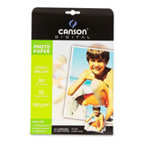 Canson Digital Papel Fotográfico A4, 10 Hojas, 180 G/m2