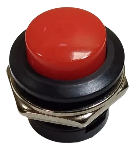 10 Peças | Chave Push Button Botão Start R13-507 Vermelha