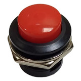 10 Peças | Chave Push Button Botão Start R13-507 Vermelha