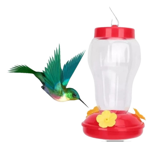 Bebedero Para Colibrí Dispensador De Néctar Comedor Ave