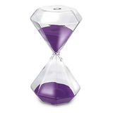 Reloj De Arena Gracesdawn De Cristal Con Forma De Diamante, 