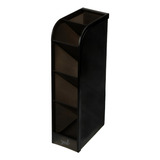 Organizador Escritorio Accesorios Maquillaje X5cubiculos Brw Color Negro