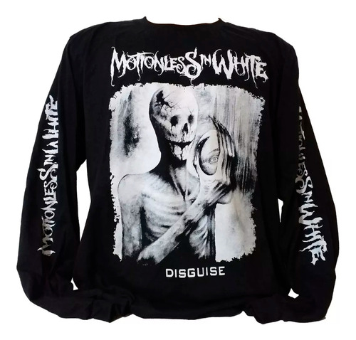 Camiseta Motionless In White Disguise Manga Longa. Numetal